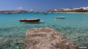 Playa de Koufonisia. Las islas griegas más bonitas que visitar en crucero por Grecia.