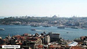 Vista del cuerno de oro desde la Torre de Galata