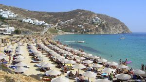 Playa Elia en Mykonos