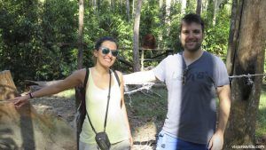 Estos somos nosotros, Daniel y Lorena en la isla de Borneo