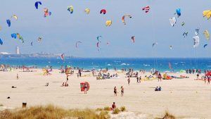 Cometas de kitesurf en Tarifa