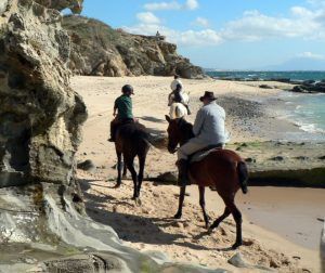 Excursión a caballo por la playa en Tarifa