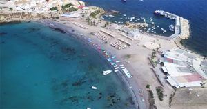 Playa de Tabarca y el puerto