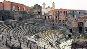 Teatro Romano de Catania en Sicilia