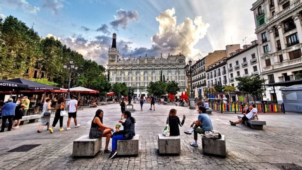 Barrio de las Letras de Madrid. Plaza de Santa Ana