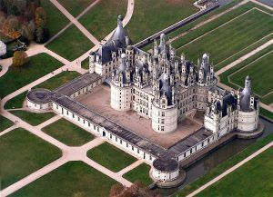 Château de Chambord desde el aire