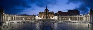 Plaza de San Pedro del Vaticano en Roma