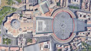 Geometrías de la Plaza de San Pedro del Vaticano