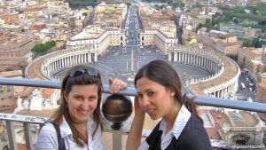 Plaza de San Pedro del Vaticano desde la cúpula
