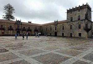 Casco histórico de Cambados en la costa sur de Galicia