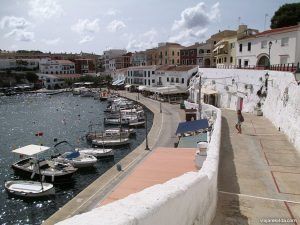 Embarcadero de Cales Fonts en Mahón (Menorca)