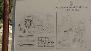 Plano del recinto de la Casa Museo de Giuseppe Garibaldi en Cerdeña