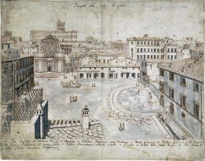 Fontana de Trevi en la Edad Media