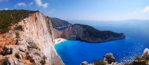 Playa Navagio en Zante, que visitamos en el segundo de nuestros viajes