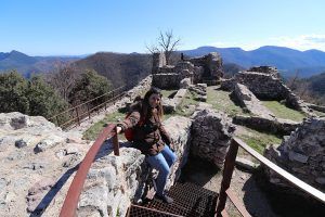 Castillo de Rocabruna, cerca de Beget (Ripollès)