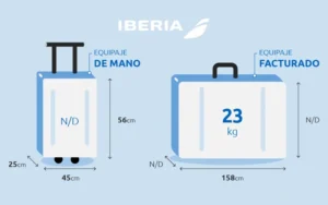 Medidas del equipaje de mano en Iberia