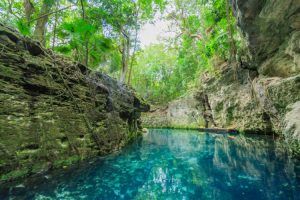 Esquina del Parque Eco-Temático Xcaret