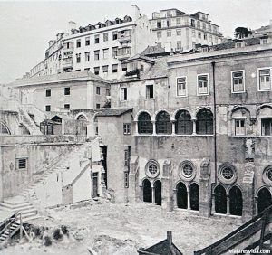 Claustro de la Catedral de Lisboa en 1911