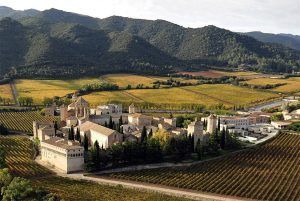 Real Monasterio de Poblet desde el aire
