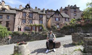Fachadas con entramados de madera de Conques
