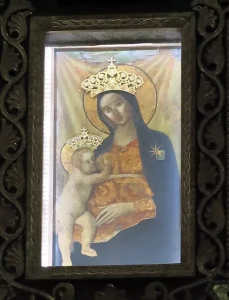 Cuadro de la Virgen en La Spezia en Italia