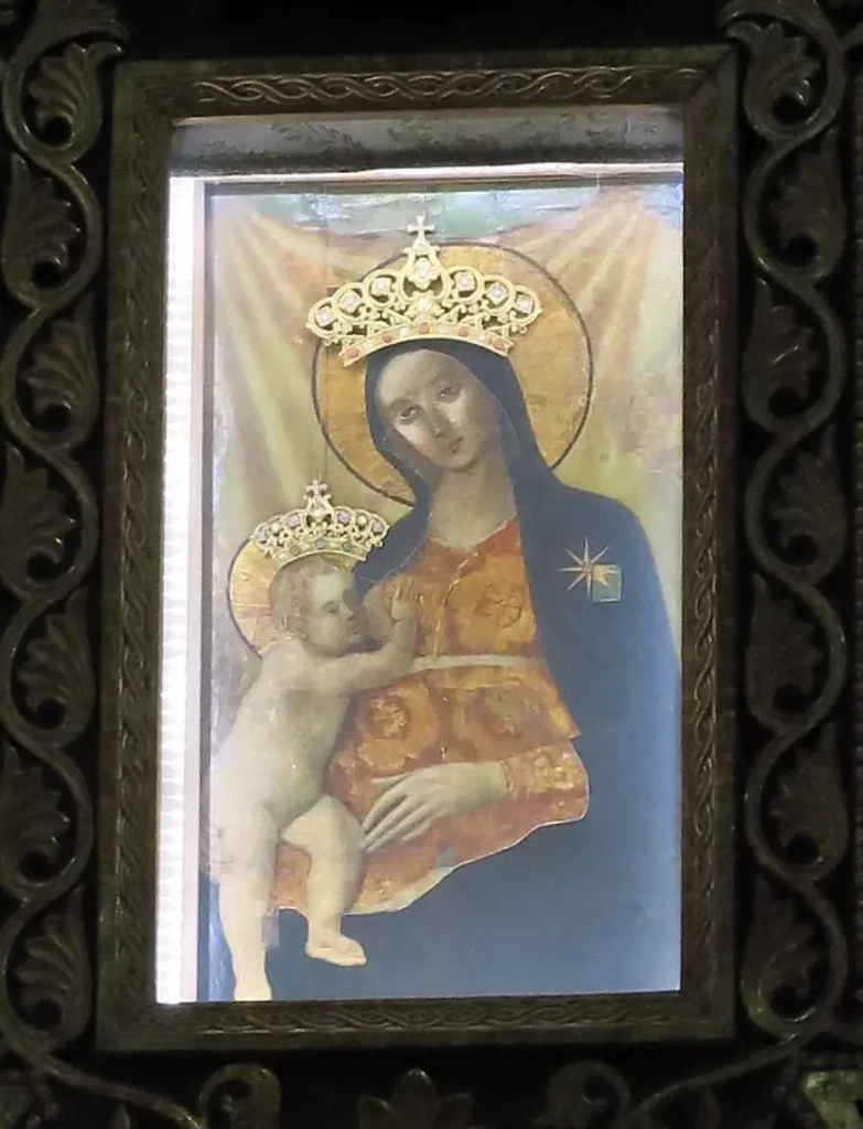 Cuadro de la Virgen en La Spezia en Italia