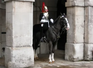 Soldado inglés a caballo