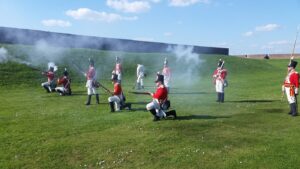 Soldados ingleses en Tilbury Fort