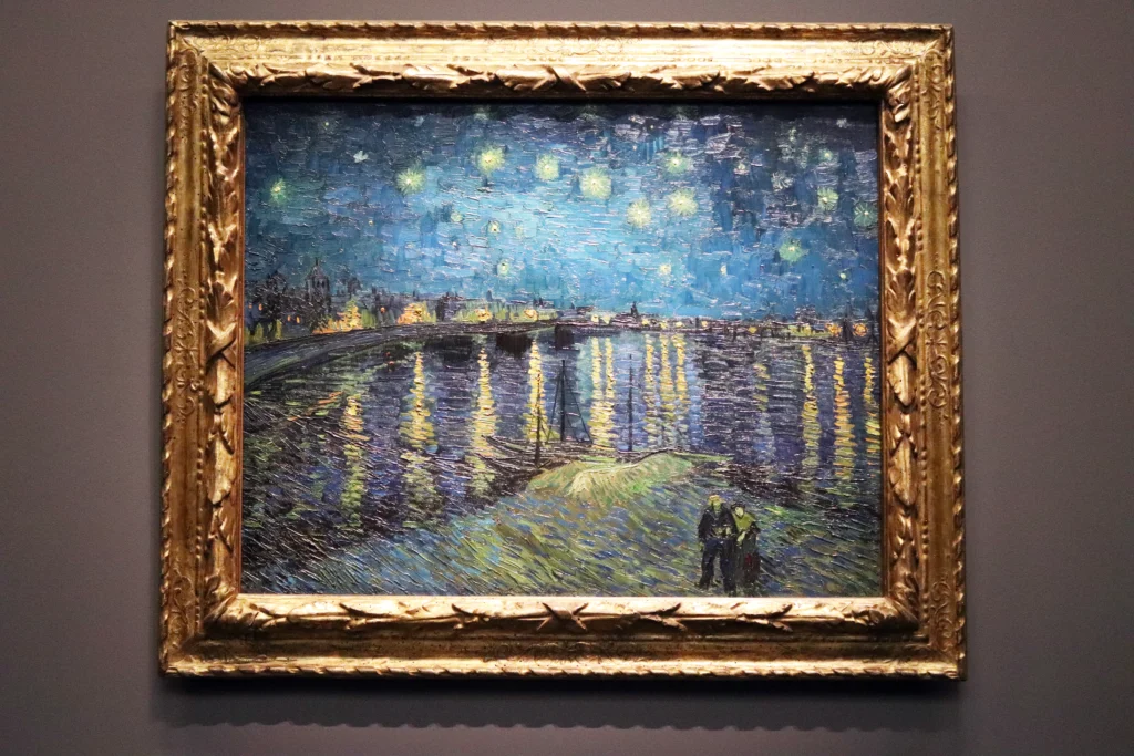 Noche estrellada sobre el Ródano de Vincent van Gogh, 1888