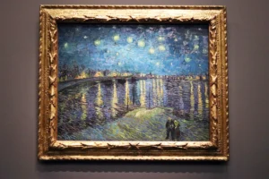 Noche estrellada sobre el Ródano de Vincent van Gogh, 1888
