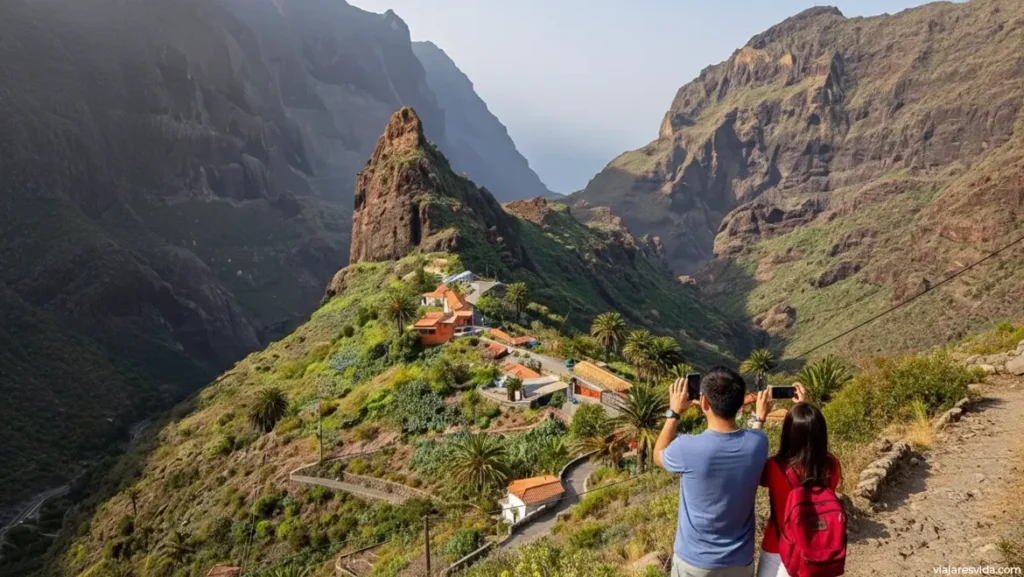 Paisaje en Masca, en Tenerife.