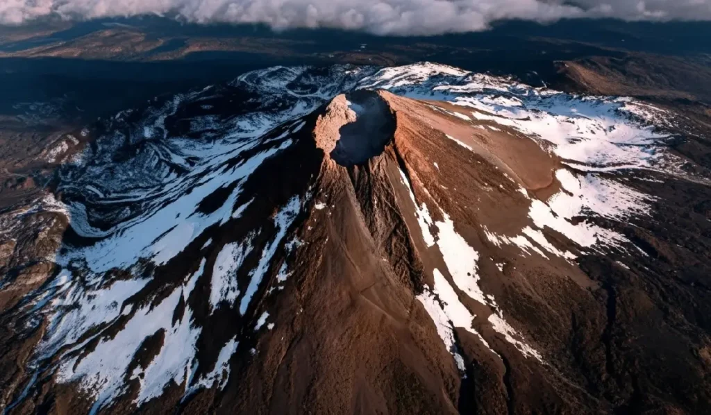 Vista aérea del Teide en Tenerife