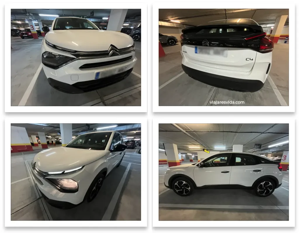 Este fue nuestro coche de alquiler en el Aeropuerto de La Coruña