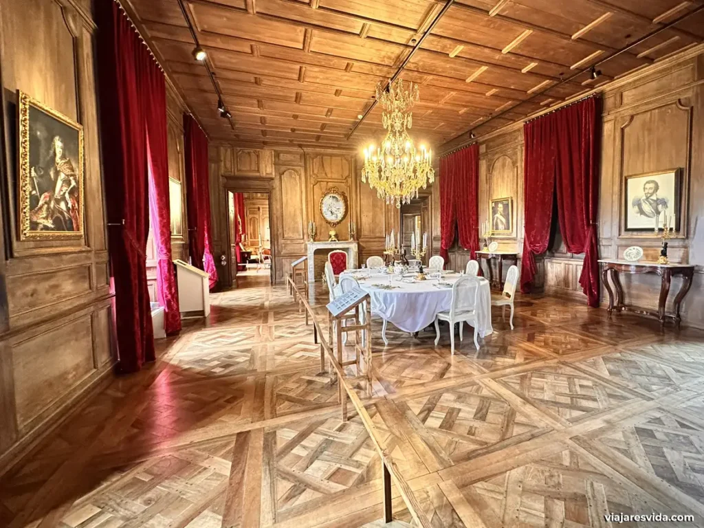 El comedor de Château de Biron